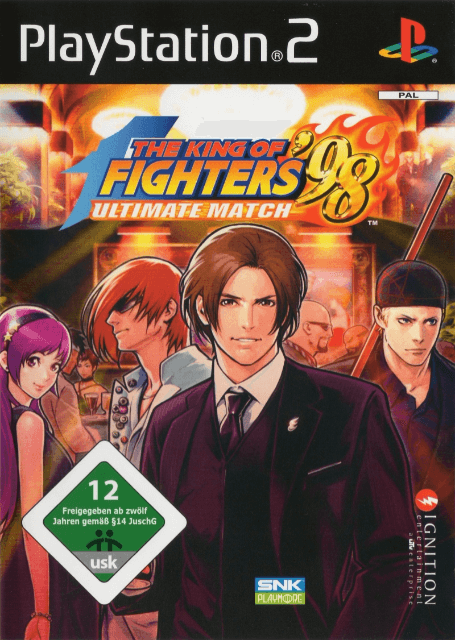 King of Fighters ‘98 Ultimate Match box art for Playstation 2